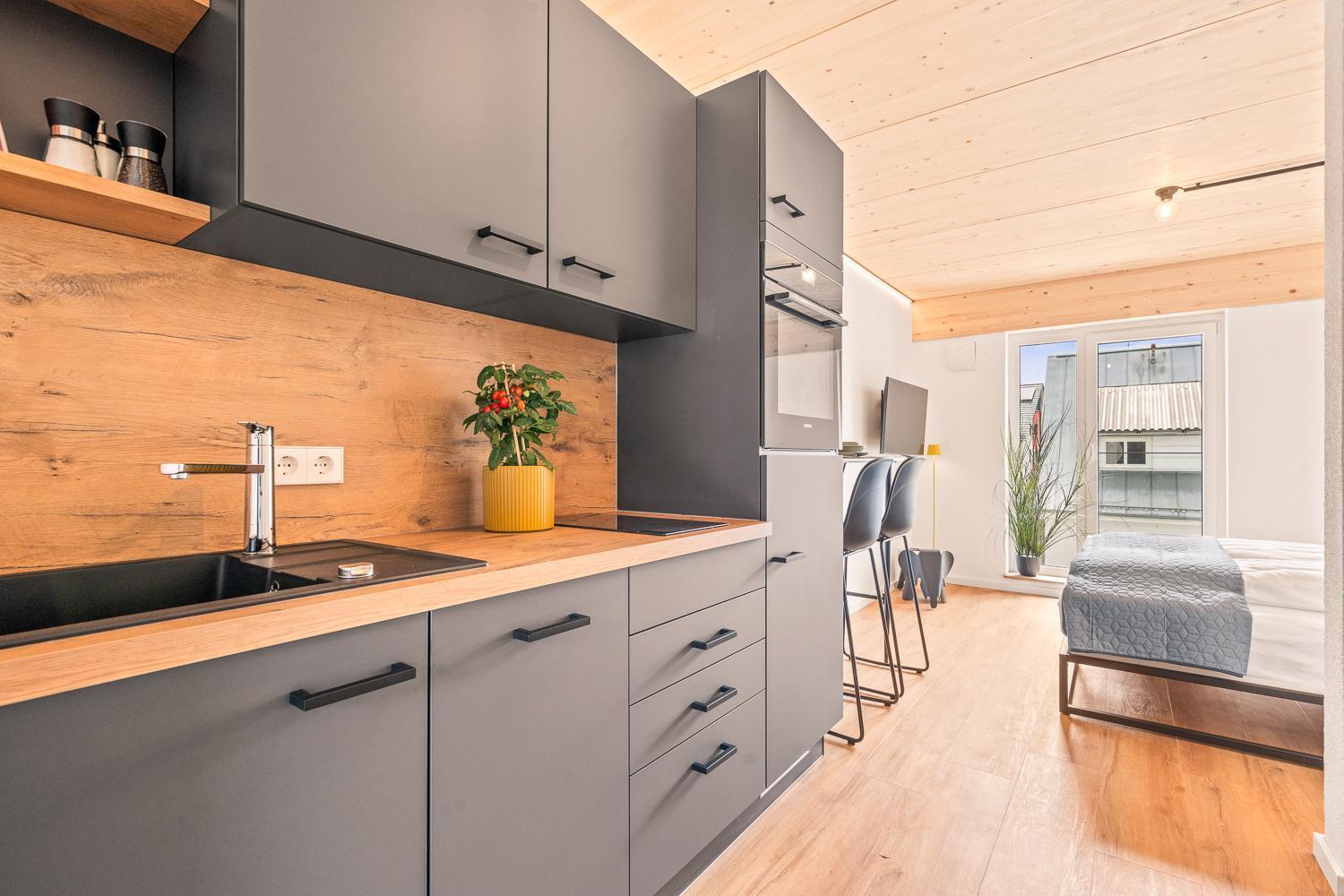 Einzimmer Wohlfuehlapartment Vier Klimatisiert FDH Extérieur photo