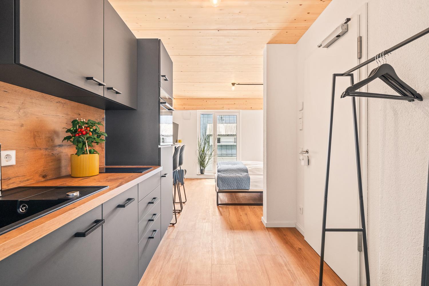 Einzimmer Wohlfuehlapartment Vier Klimatisiert FDH Extérieur photo